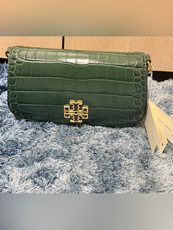 Tory Burch Handbags - Tory Burch Britten Embossed Convertible Crossbody in Norwood Mini Shoulder Bag